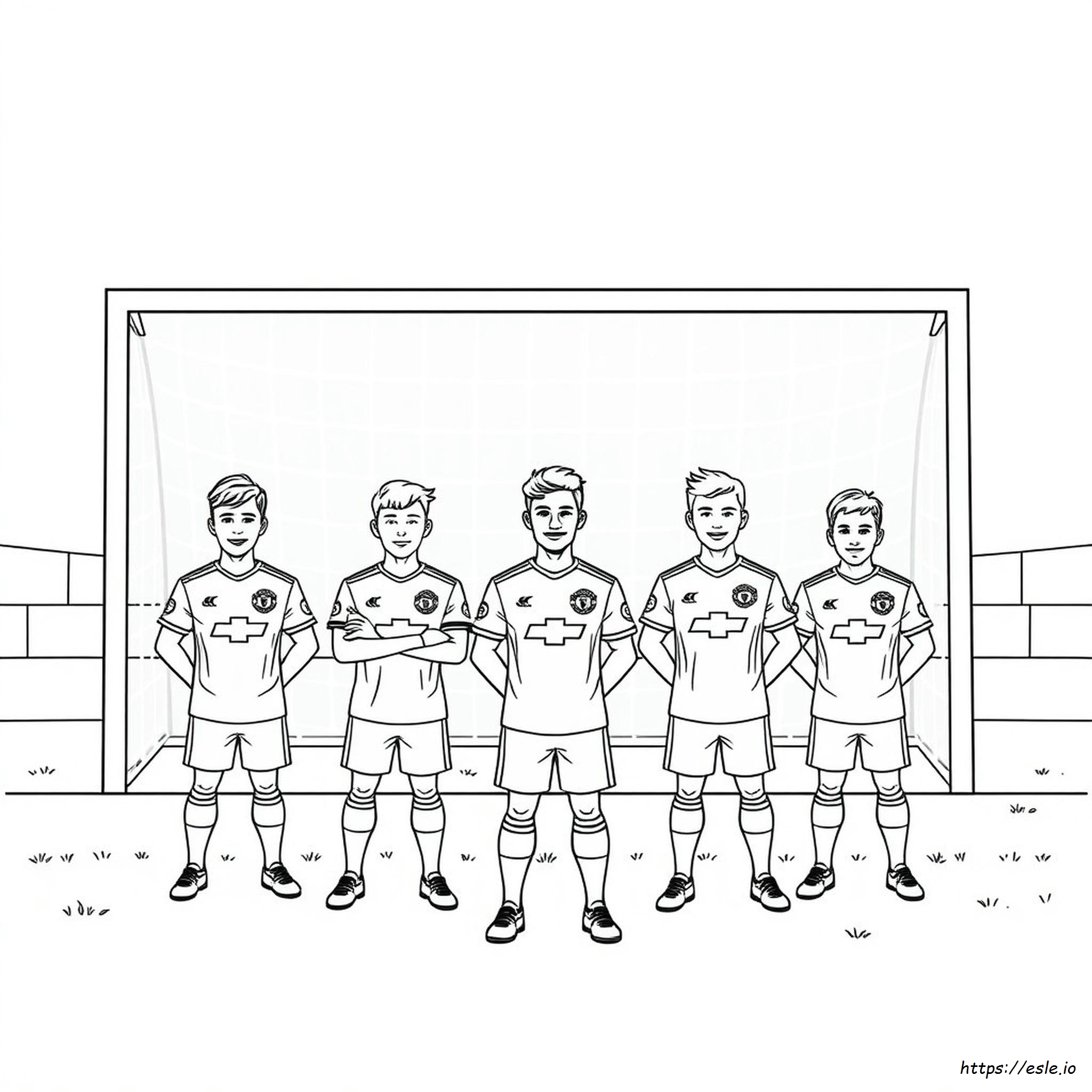 Manchester United Futebol Para Colorir