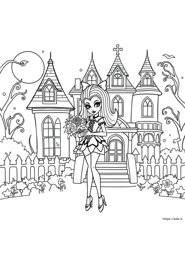 Planșe De Colorat Imprimabile Draculaura Monster High