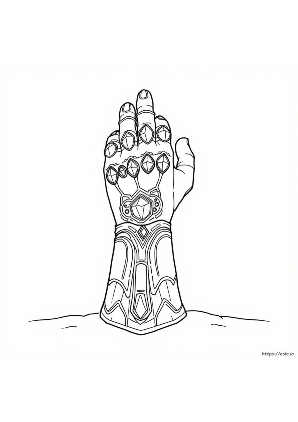 Coloriage Gant De Thanos