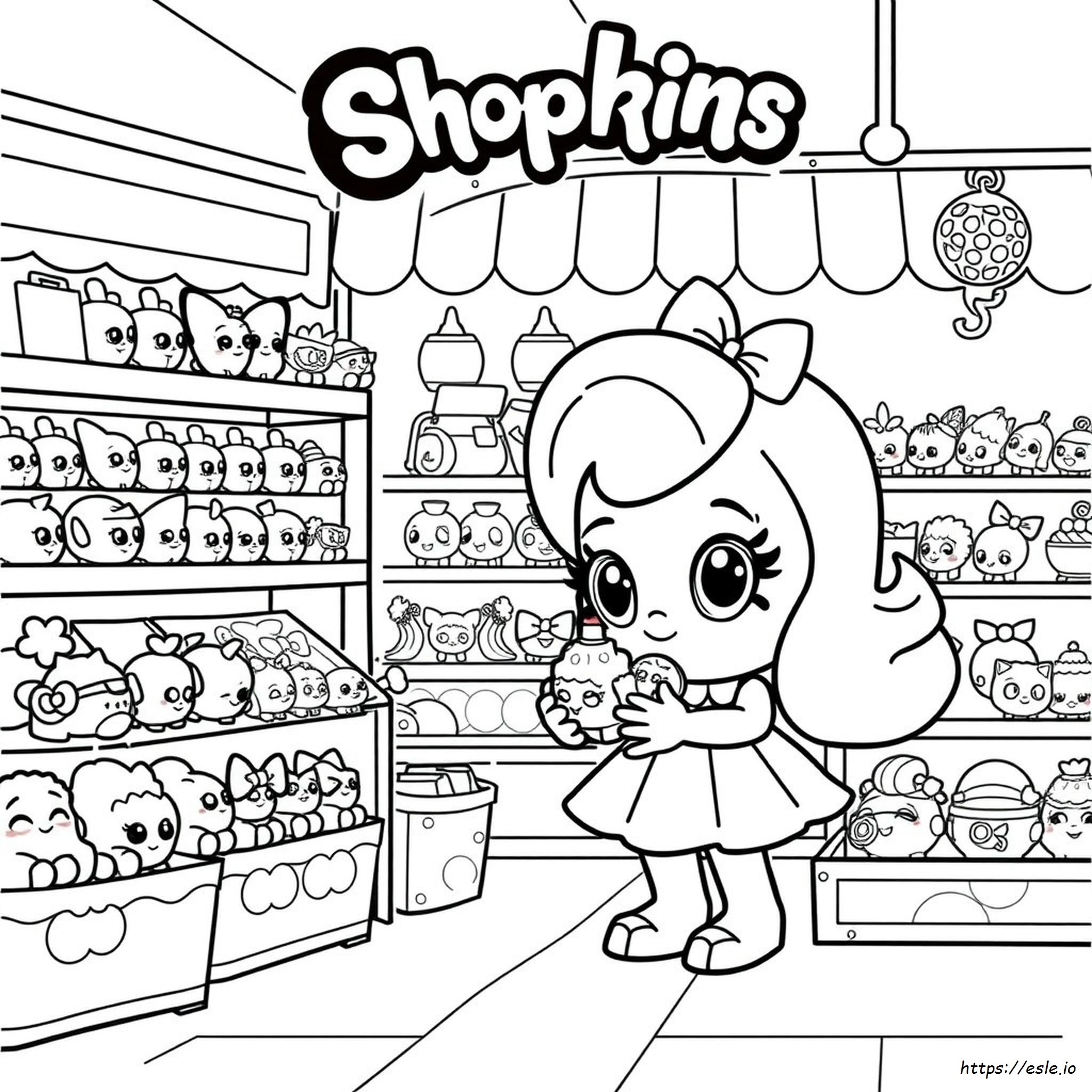 無料ショップキンズ ぬりえ 女の子 - 印刷用