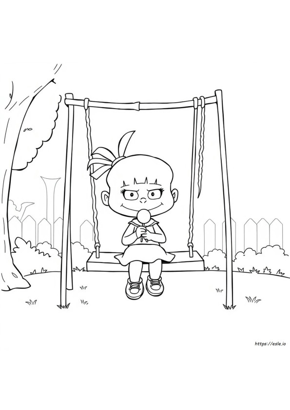 Angelica Rugrats Gambar Mewarnai