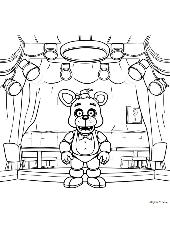 Golden Freddy Fnaf Coloring Pages