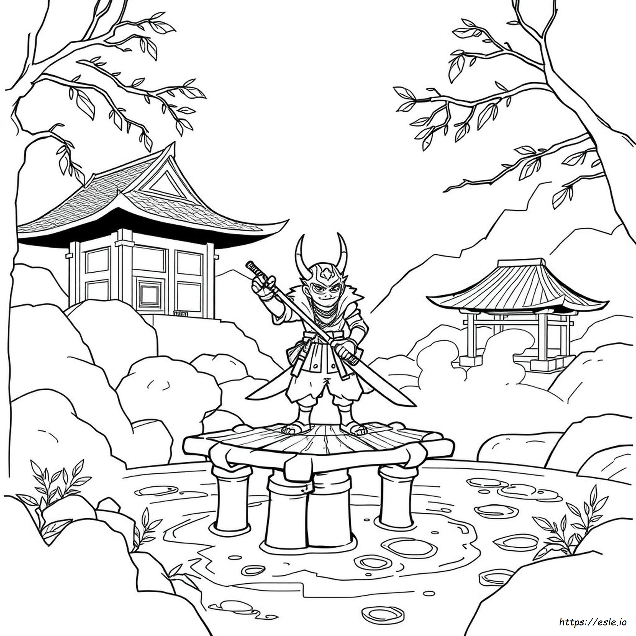 Gambar Mewarnai Demon Slayer Untuk Diwarnai