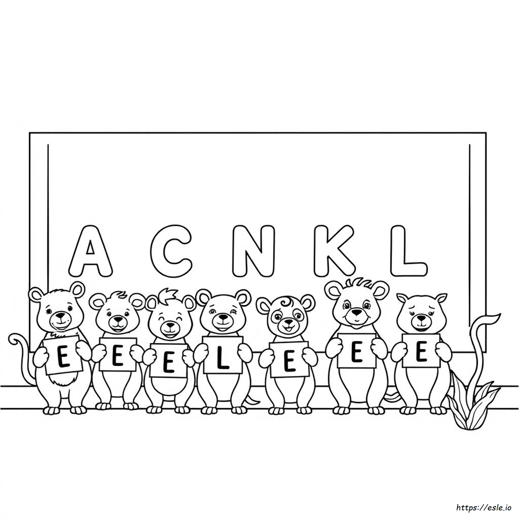 Tier Alphabet Ausmalbilder Zum Ausdrucken