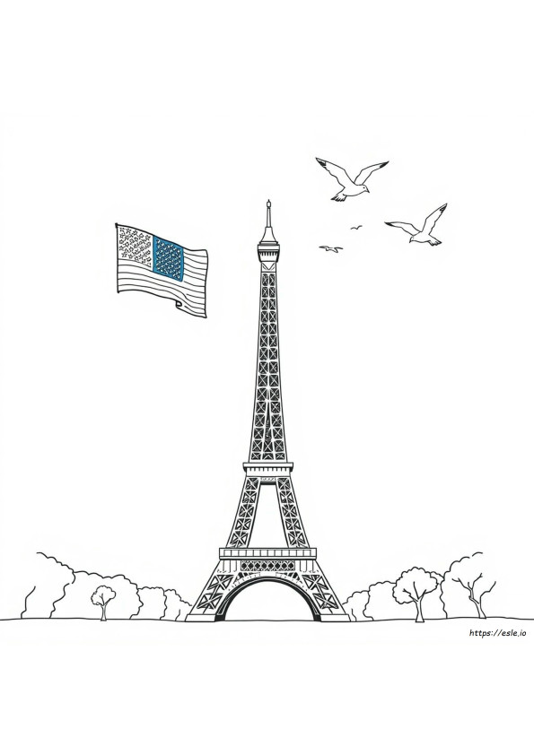 America Colouring Pages