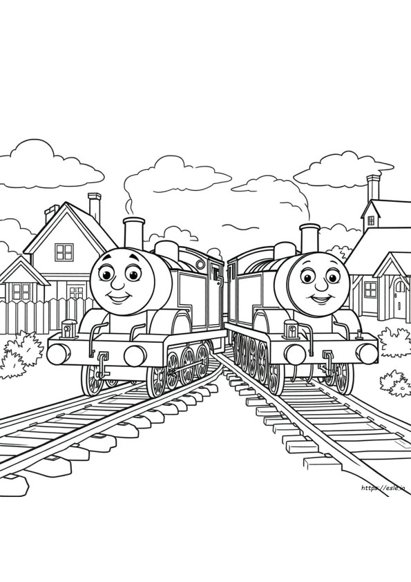 Thomas And Friends Coloring Pages James