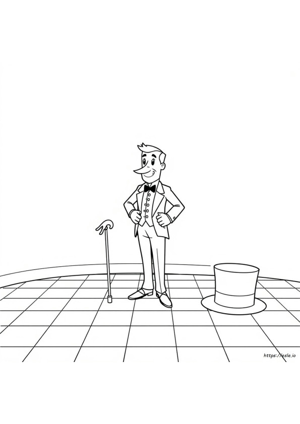 Tuxedo Sam Páginas Para Colorear
