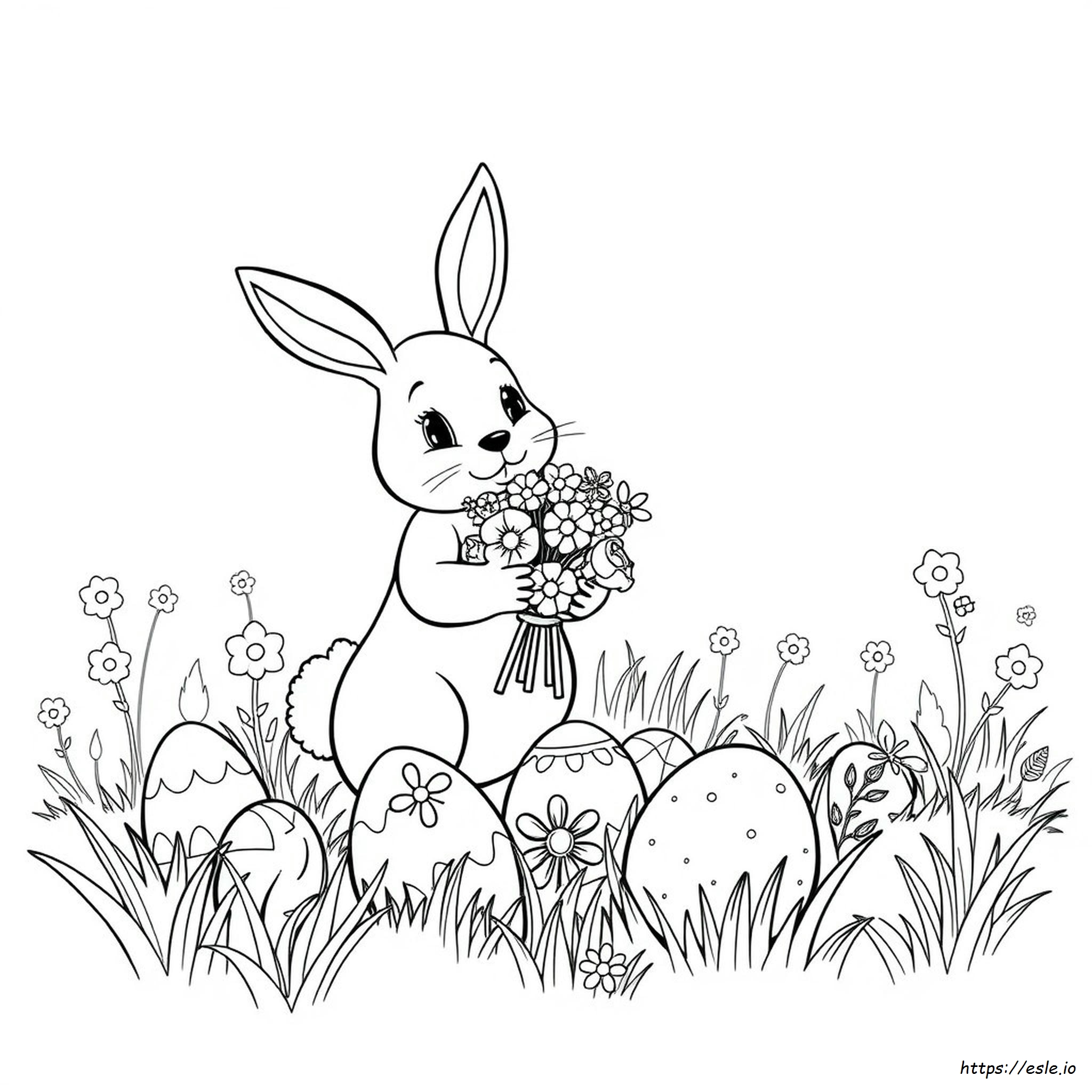 Easter Adult Coloring Page