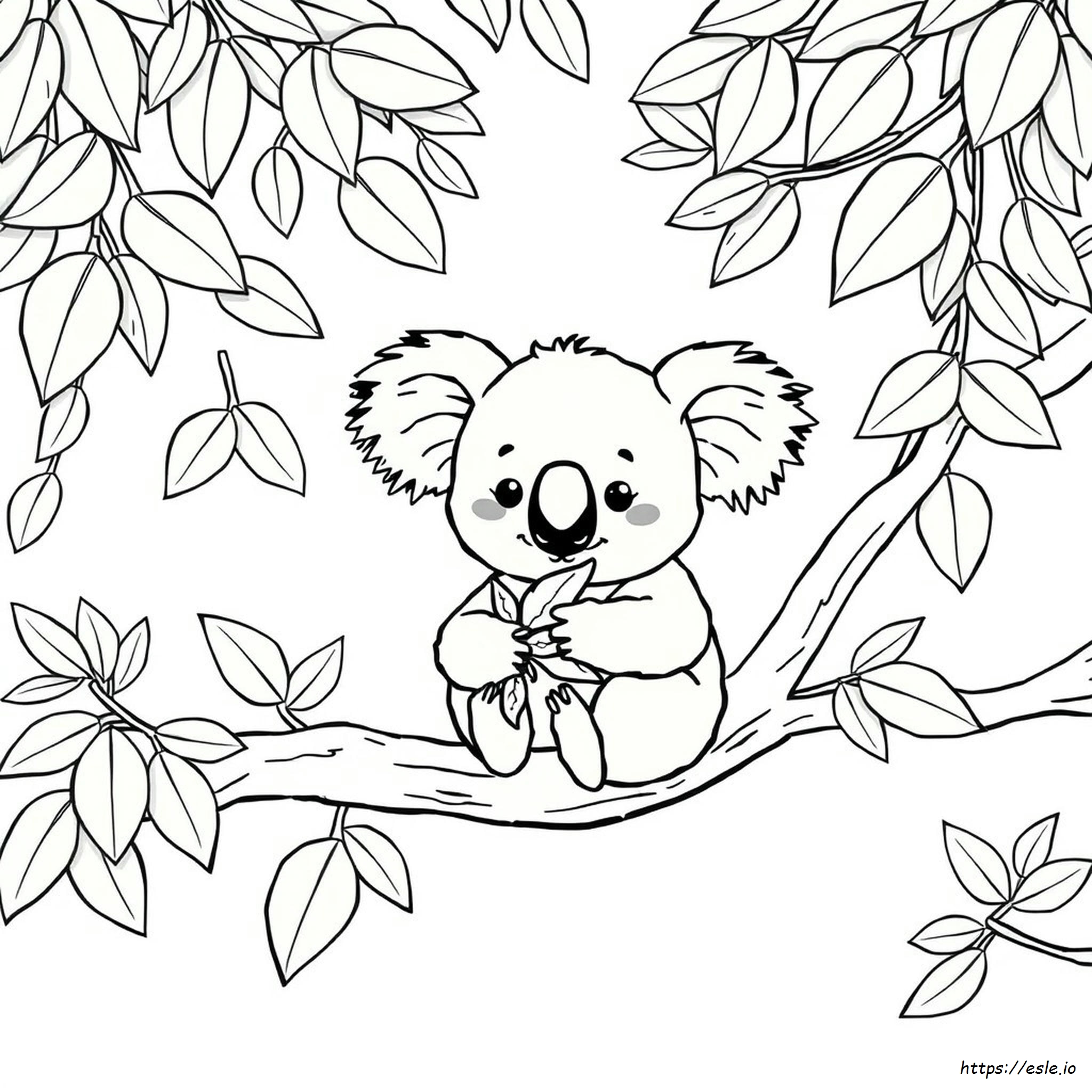 Cute Koala Coloring Pages
