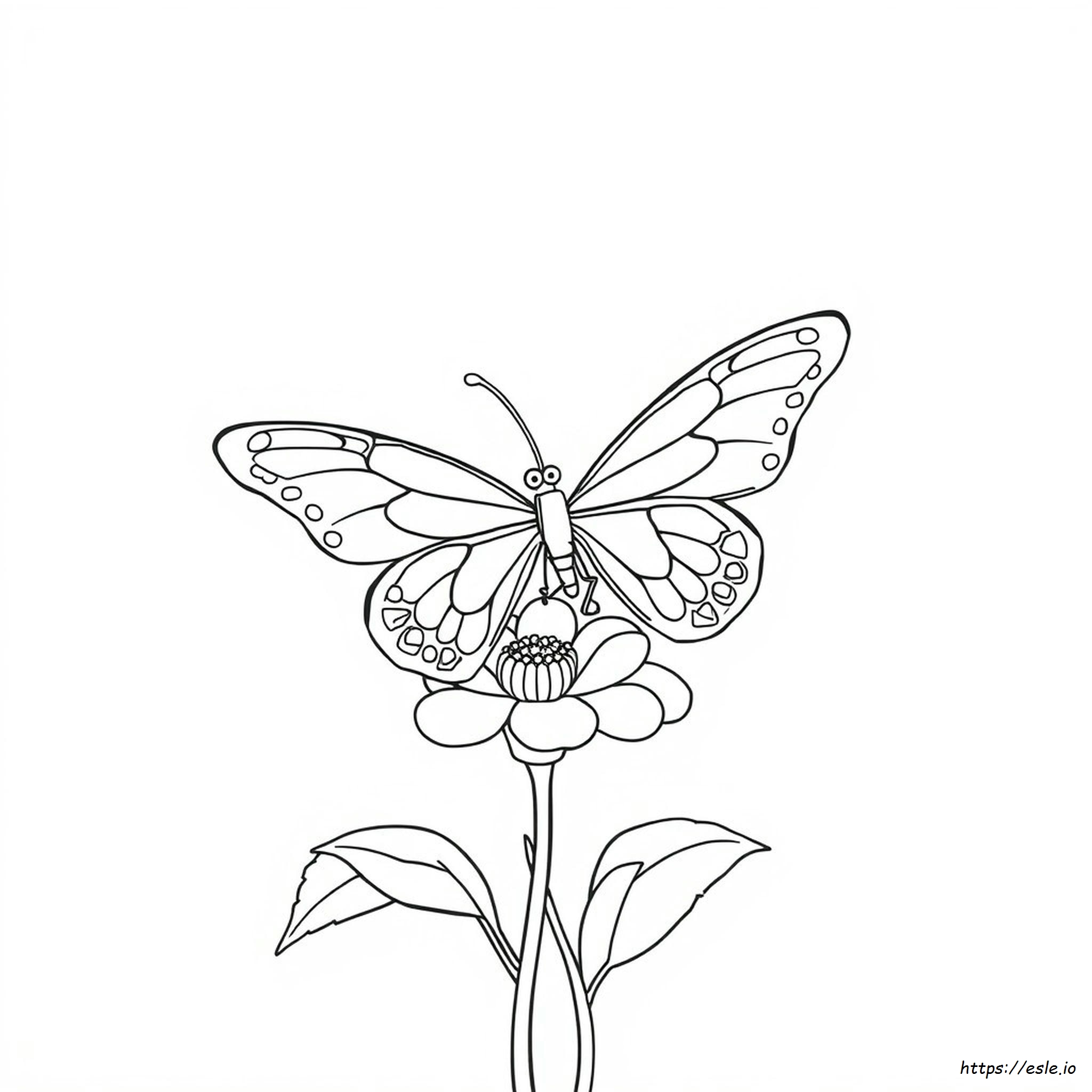 Farfalla Da Colorare - Disegno Gratuito Da Stampare