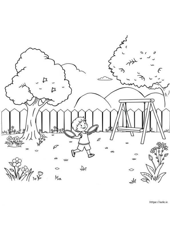 Backyard Coloring Pages