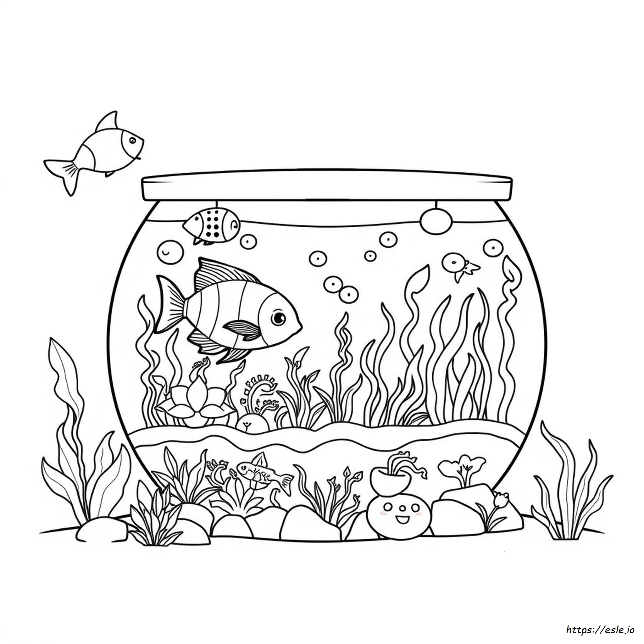 Fish Aquarium Coloring Pages