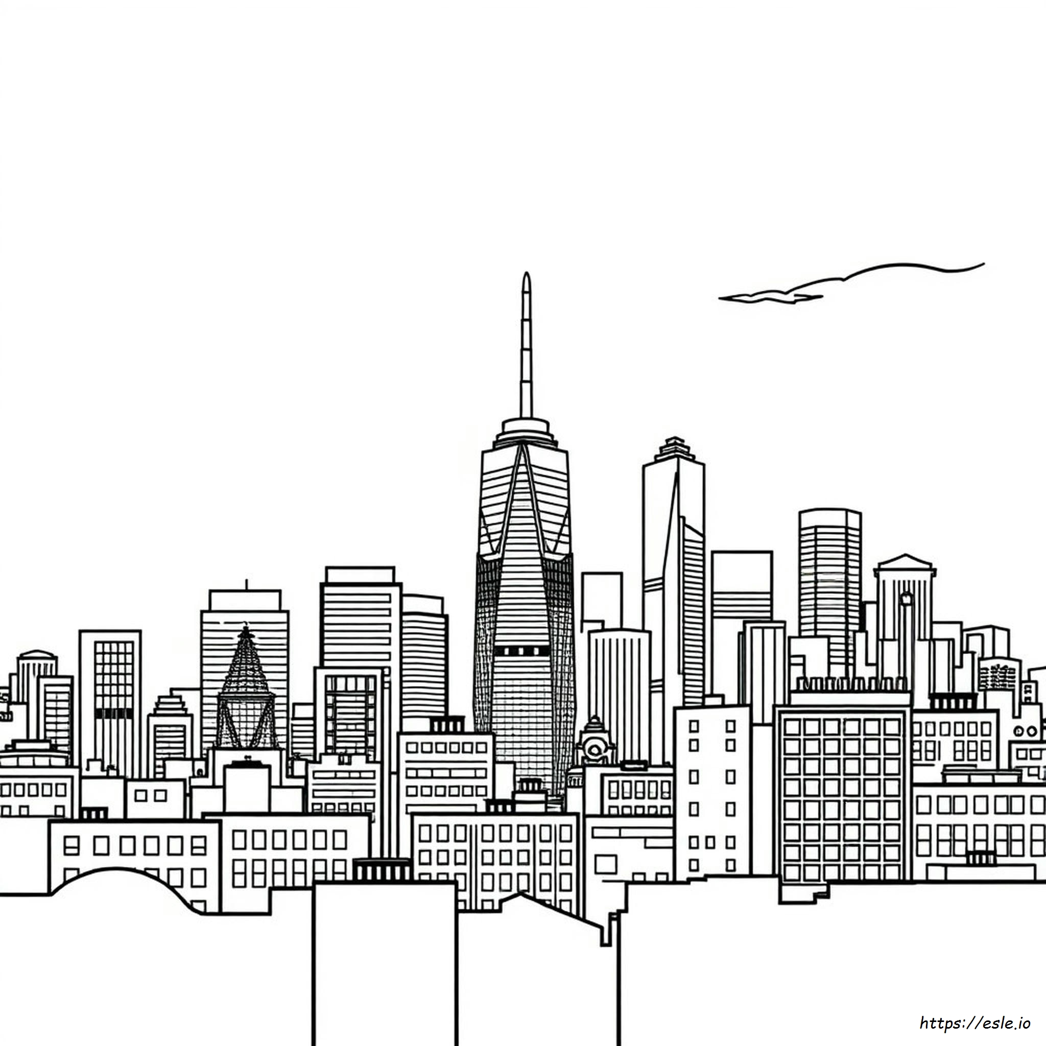 City Coloring Pages Pdf