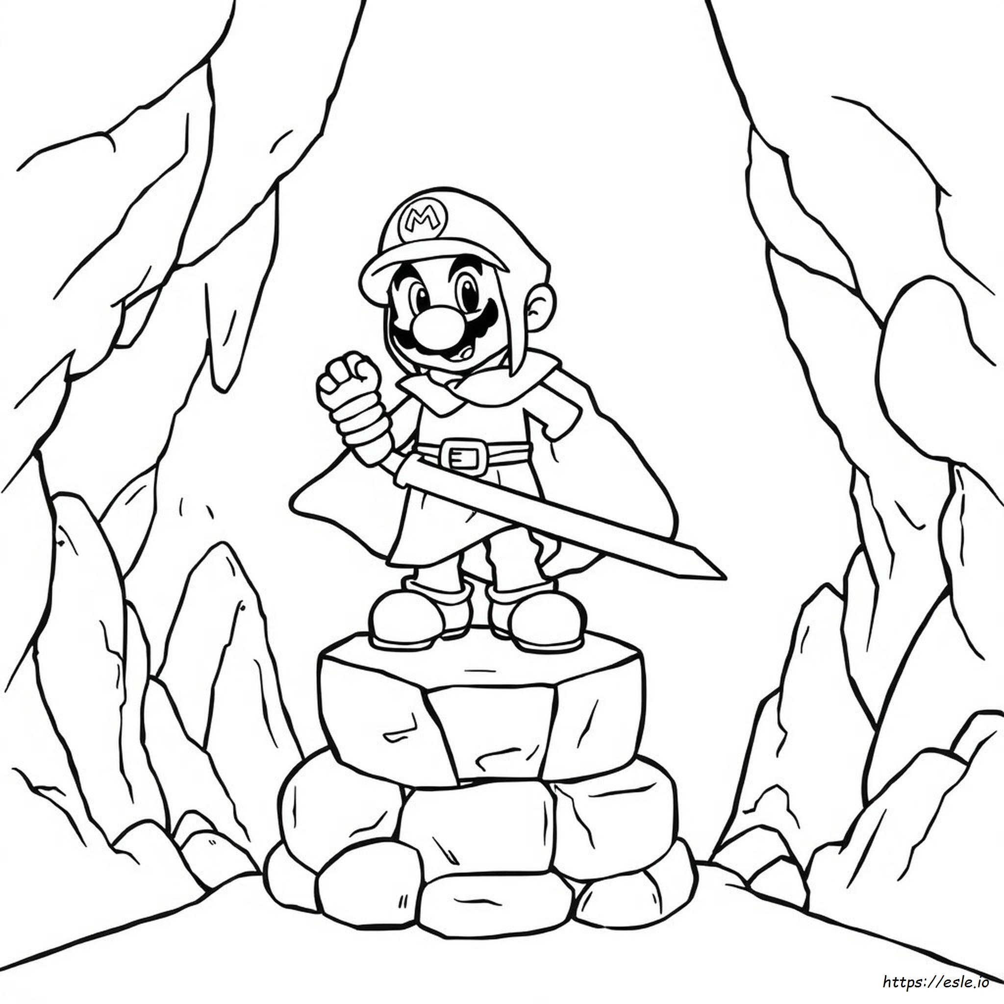 Super Mario Dry Bones Coloring Page