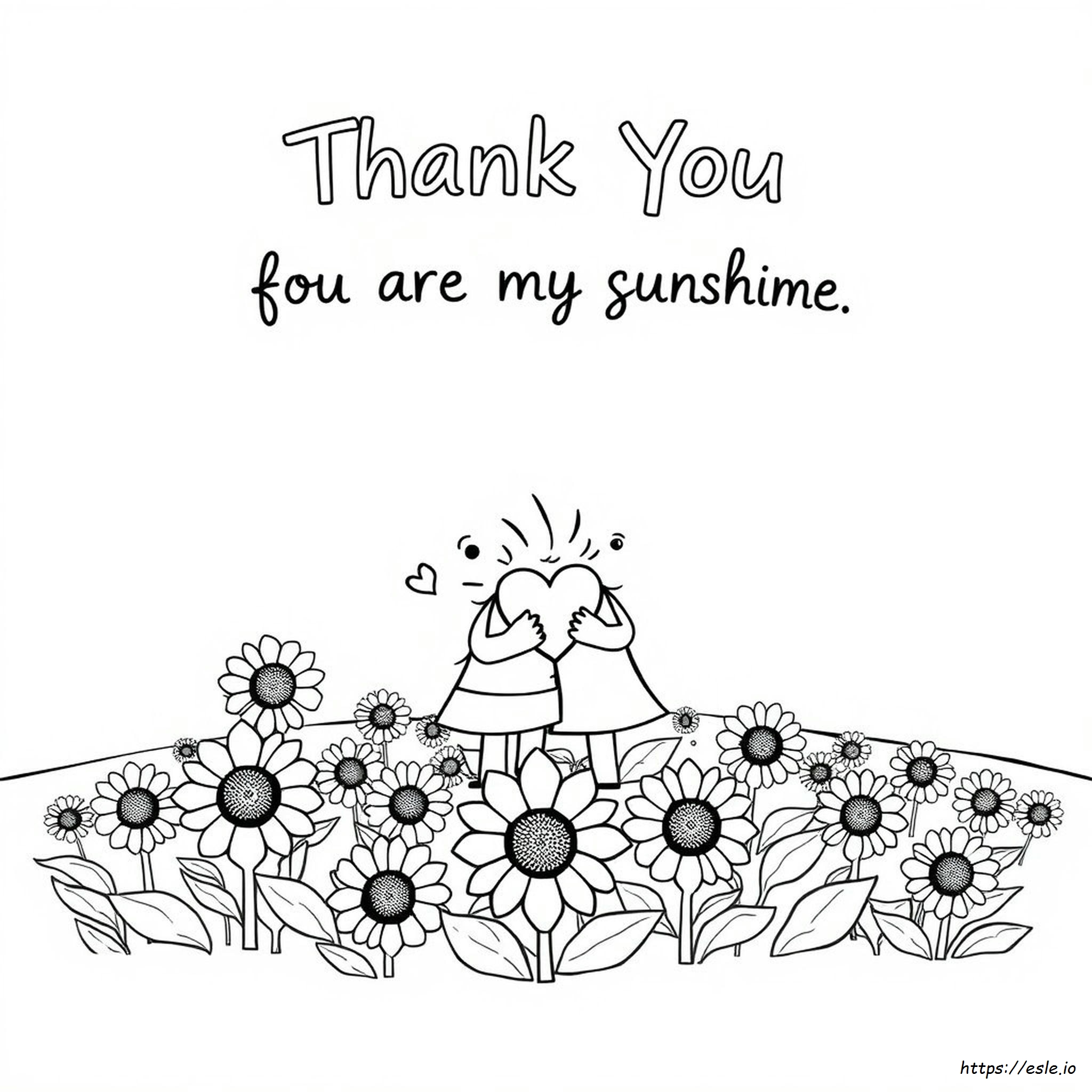 Thank You For All You Do Coloring Page