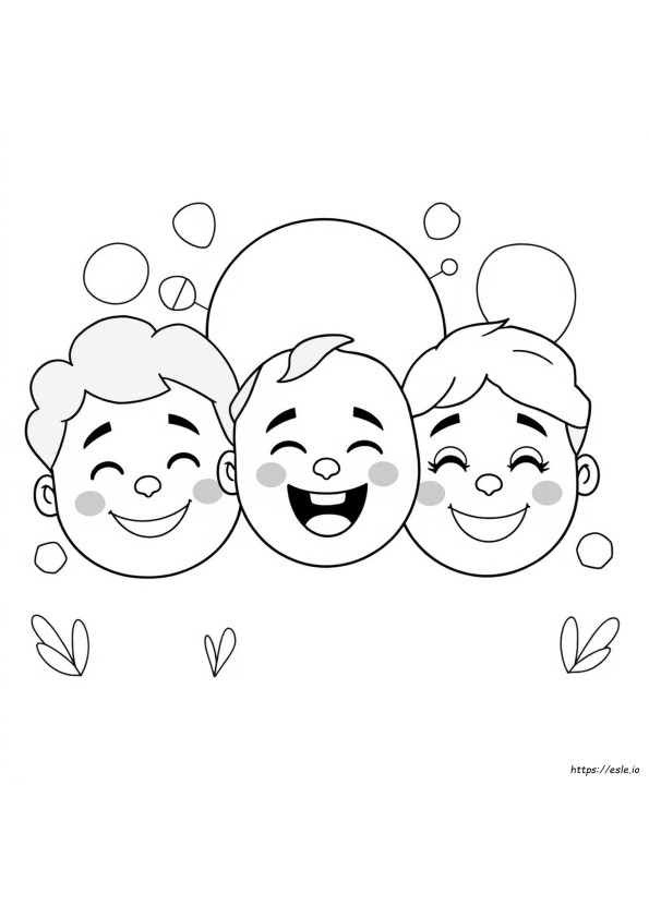 Gambar Mewarnai Wajah Perasaan