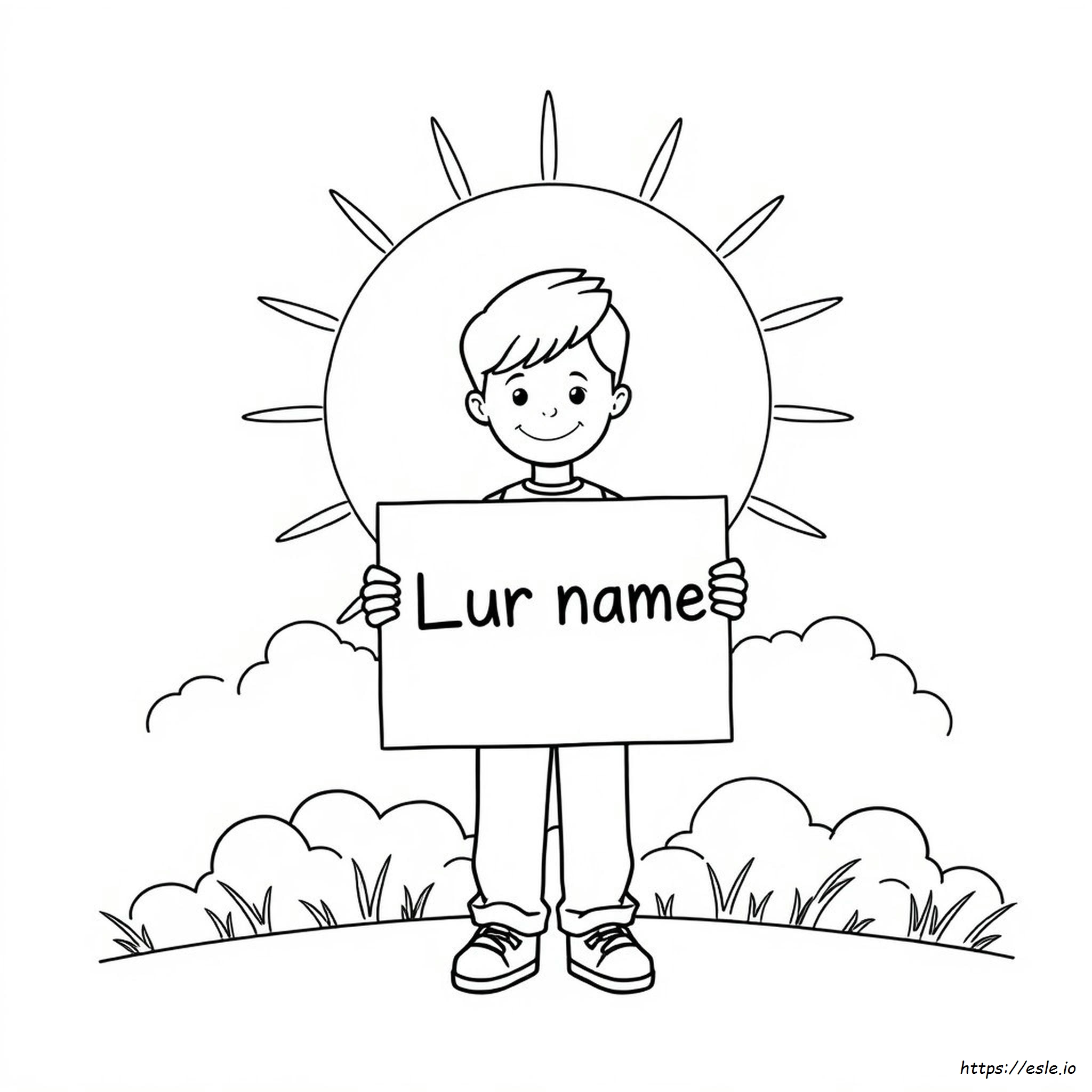 Printable Customizable Free Personalized Name Coloring Pages