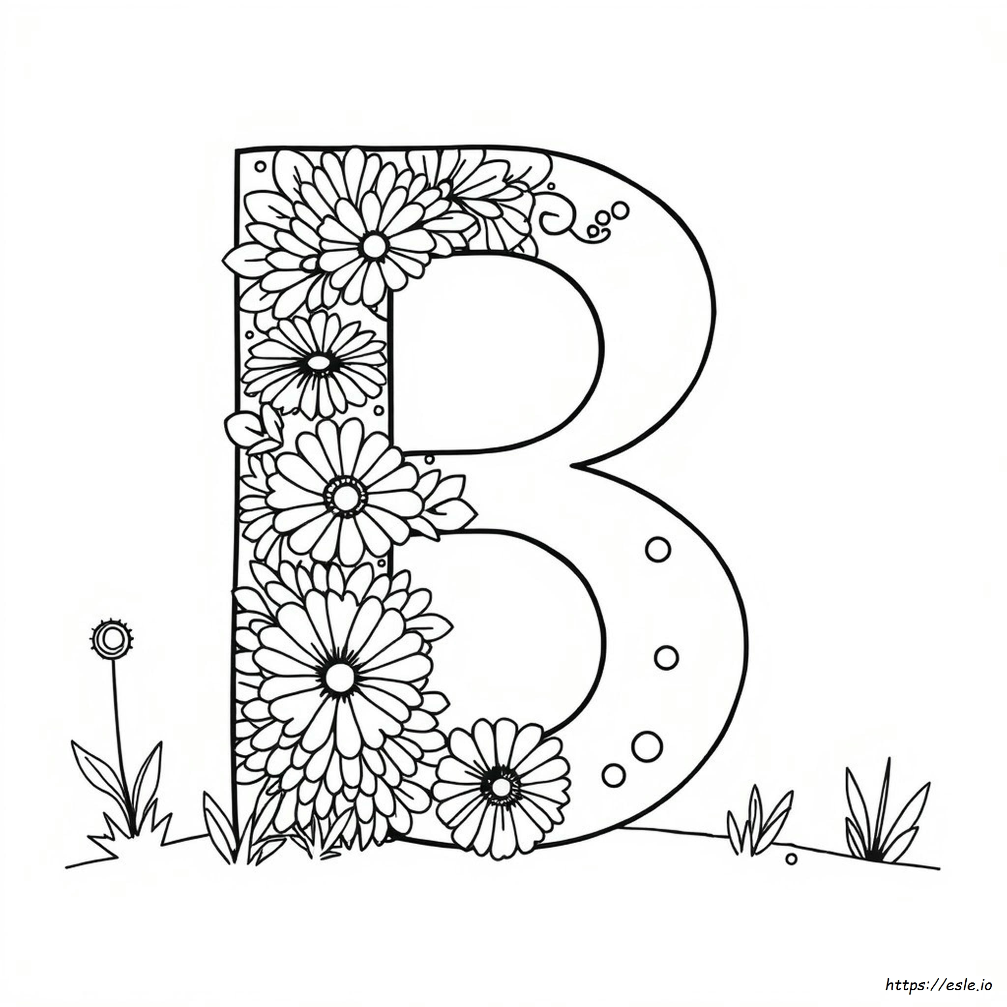 Letra B Para Colorear - Gratis Para Imprimir