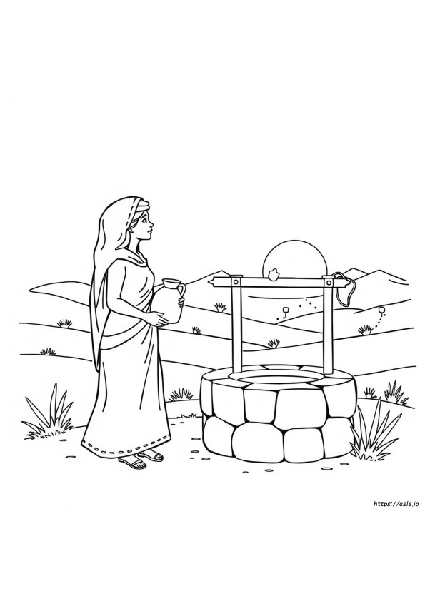 A Wife For Isaac Coloring Page