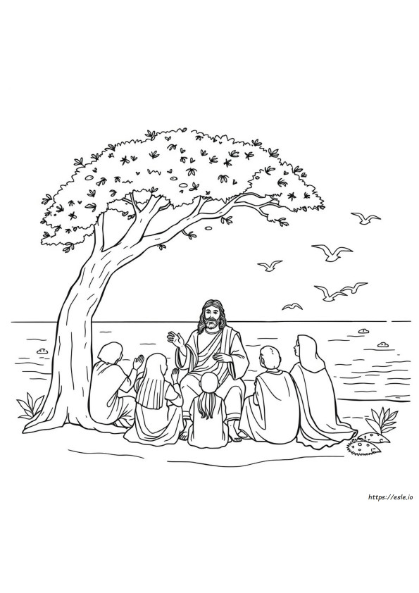 Jesus Life Coloring Pages