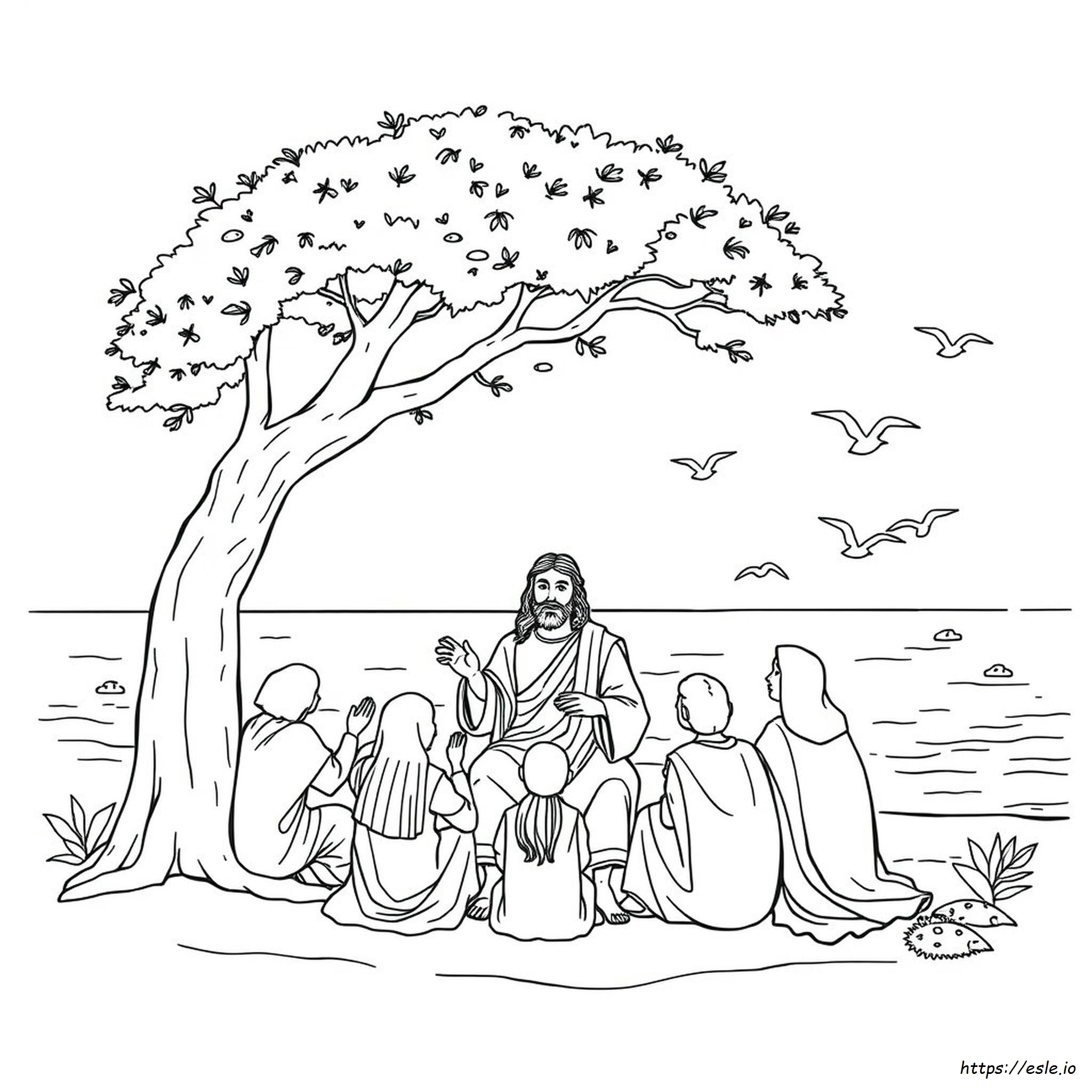 Jesus Life Coloring Pages