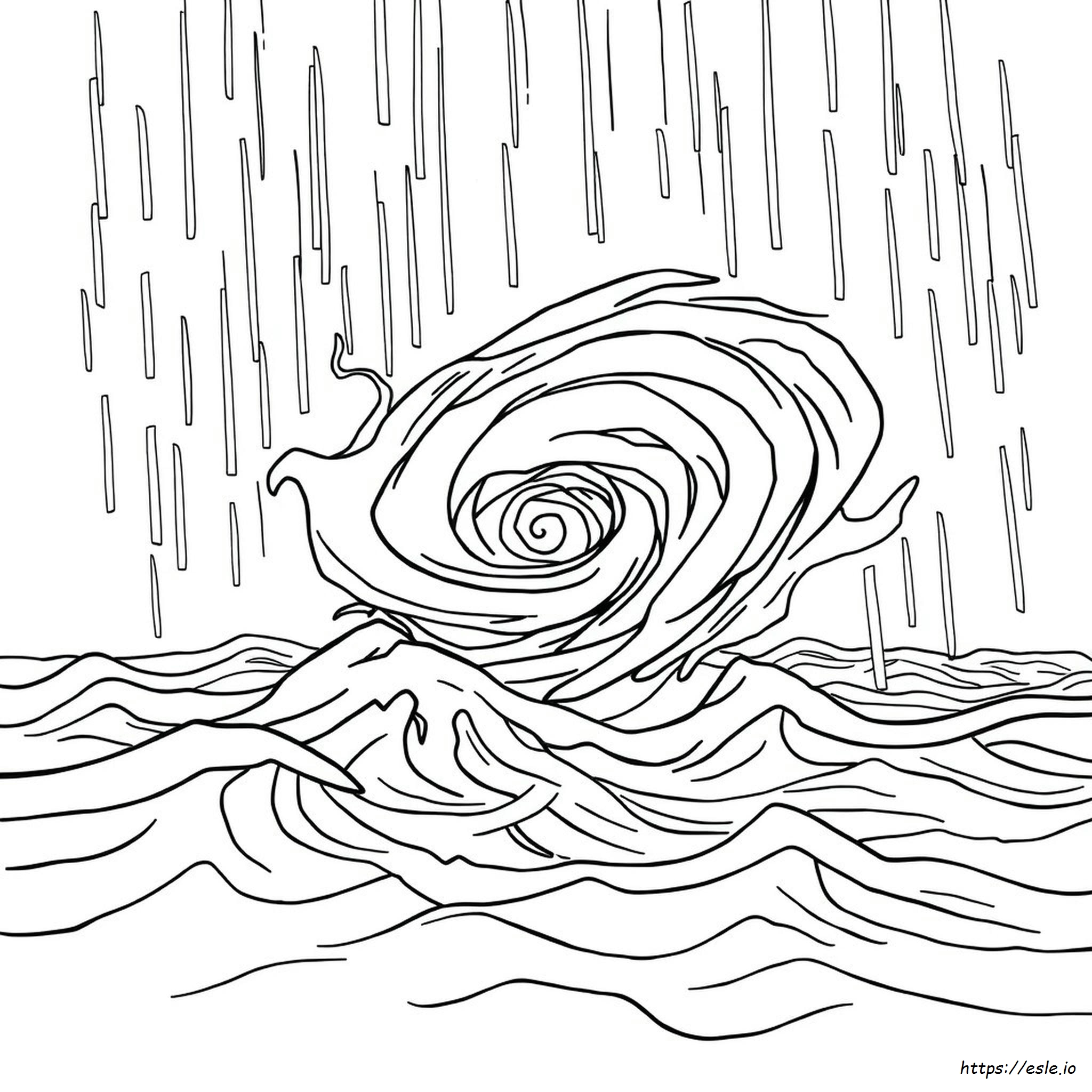 Hurricane Colouring Pages