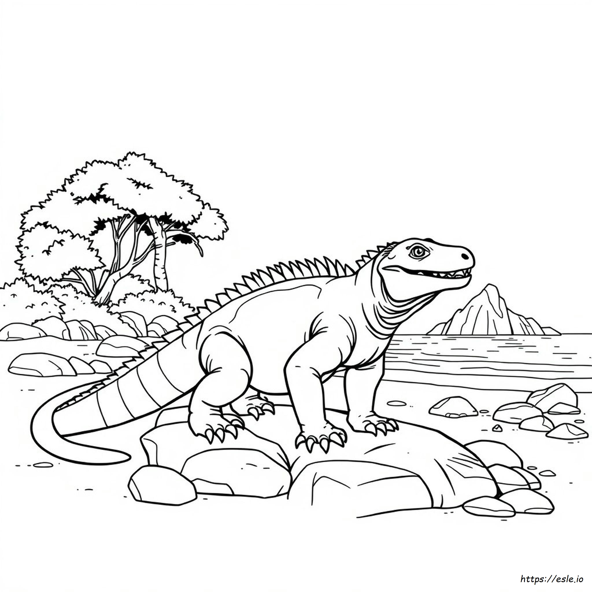 Komodo Dragon Coloring Pictures