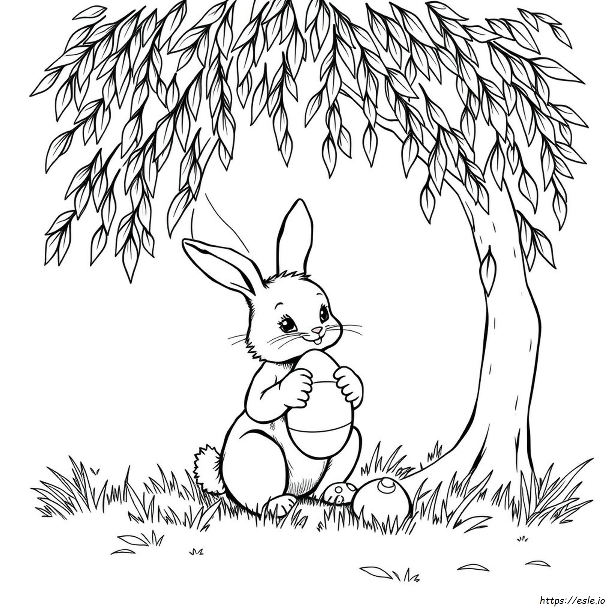 Vintage Easter Coloring Page - Free Printable
