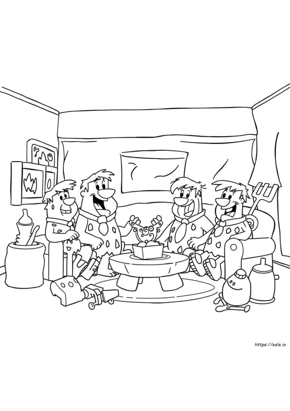 The Flintstones Coloring Page