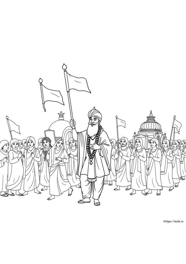 Vaisakhi Colouring Pages