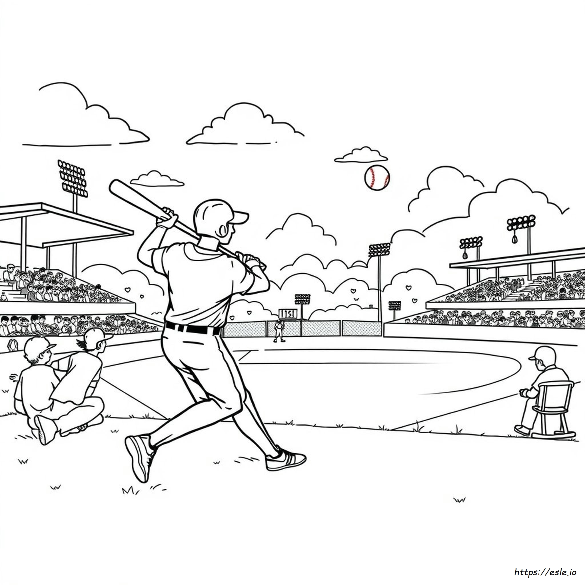 Coloriage Baseball À Imprimer Gratuit