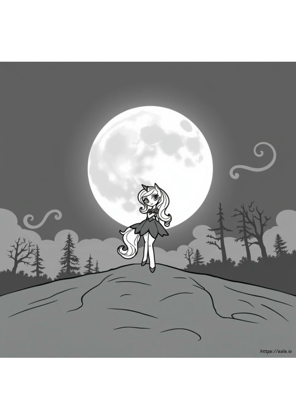 Coloriages Princesse Luna Nightmare Moon