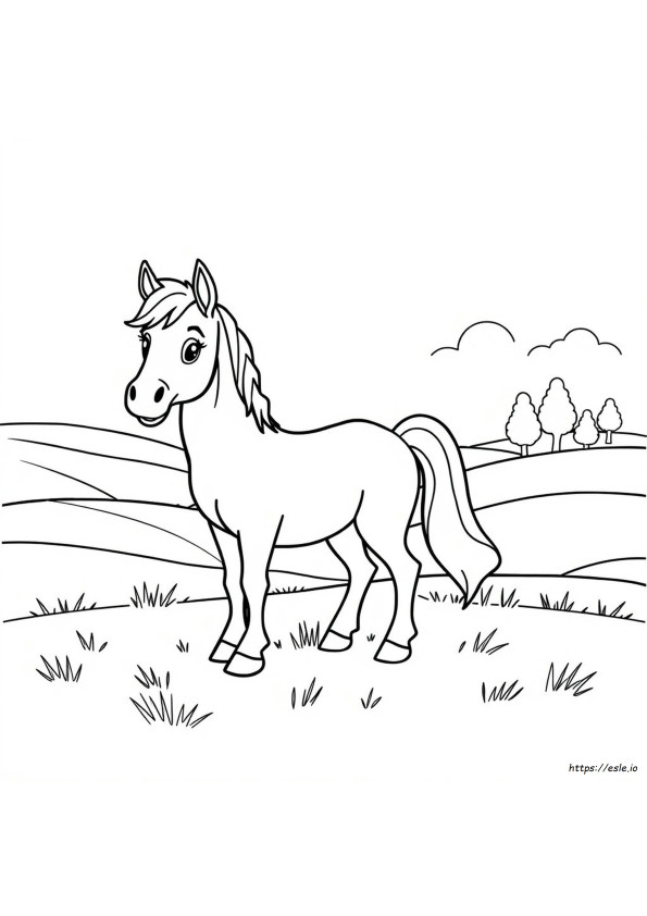 Tekenfilm Paard Kleurplaten