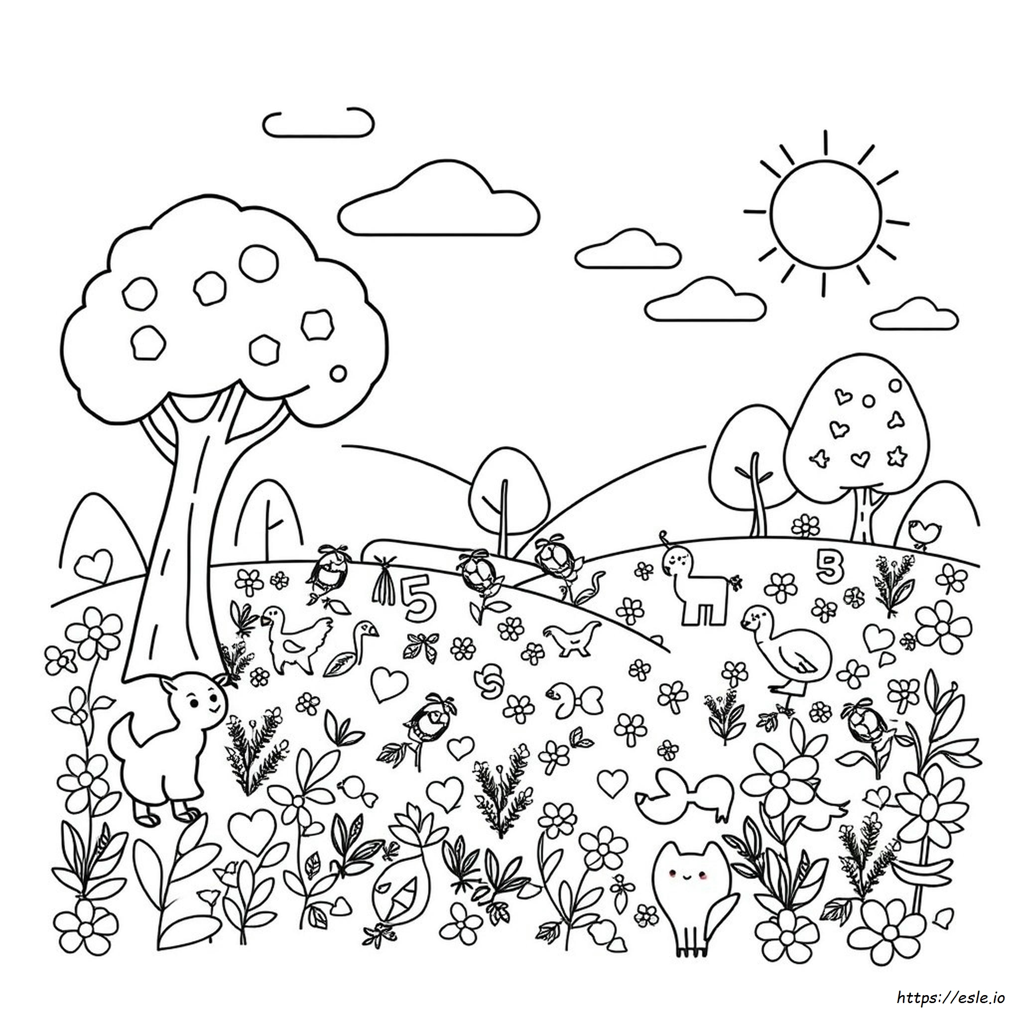 Printable Hidden Pictures Coloring Pages