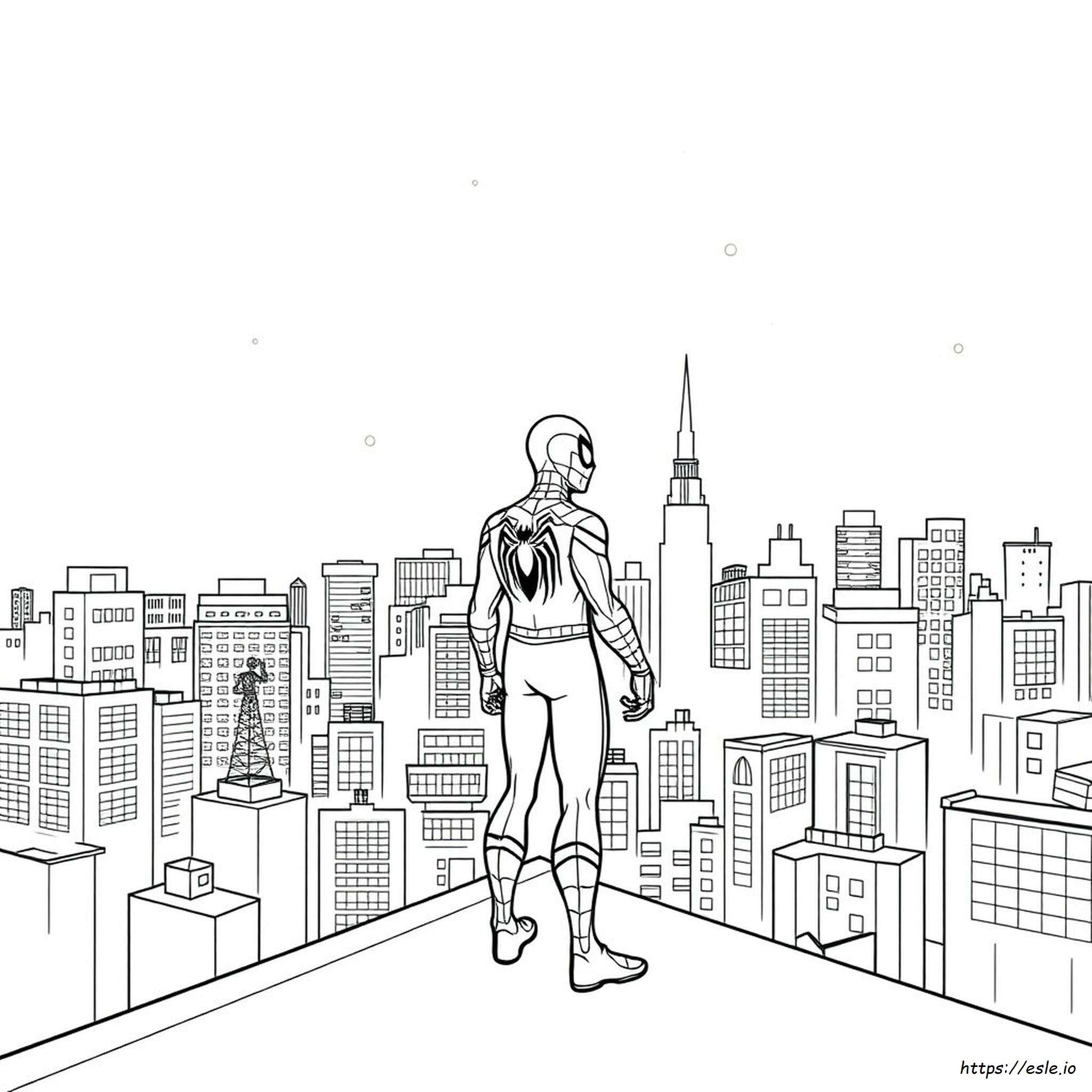 Gambar Mewarnai Spiderman - Gratis Untuk Dicetak