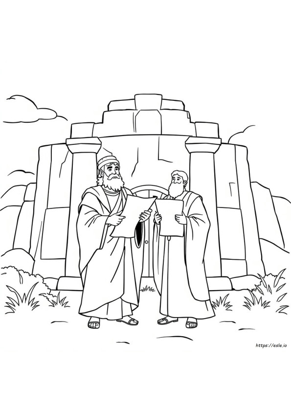 King David And Nathan Coloring Page