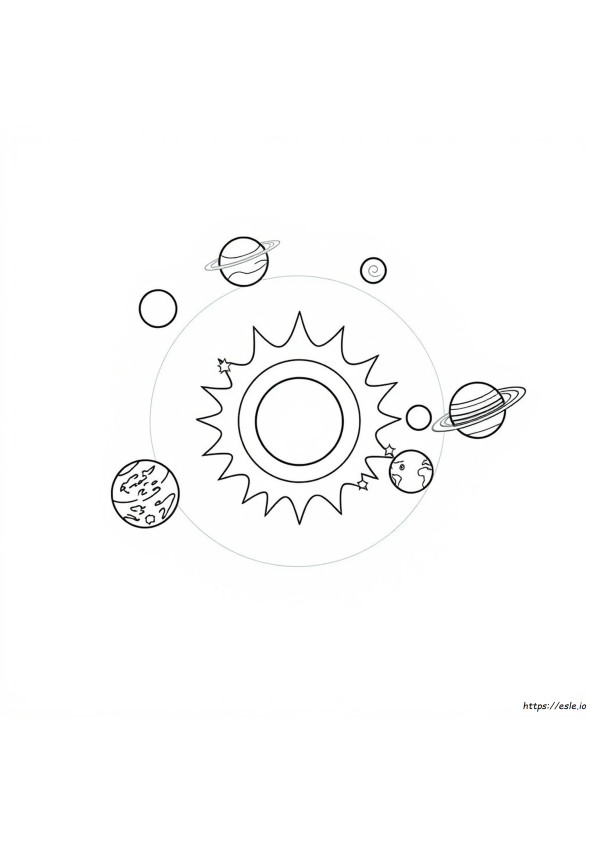 Solar System Coloring Worksheet