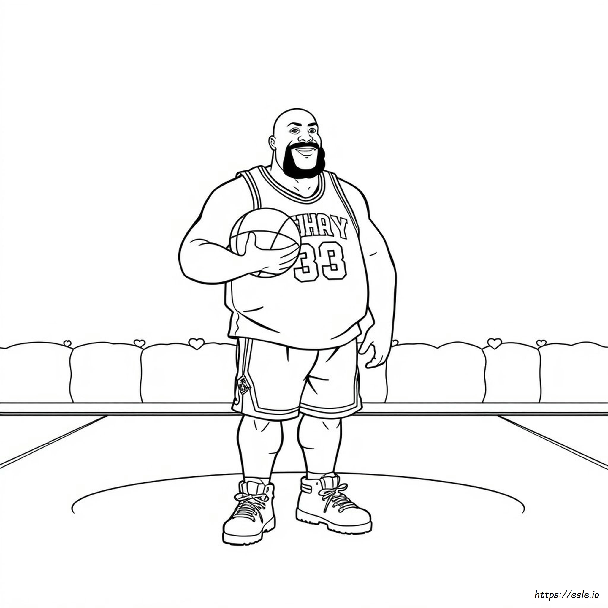 Shaq Dibujos Para Colorear