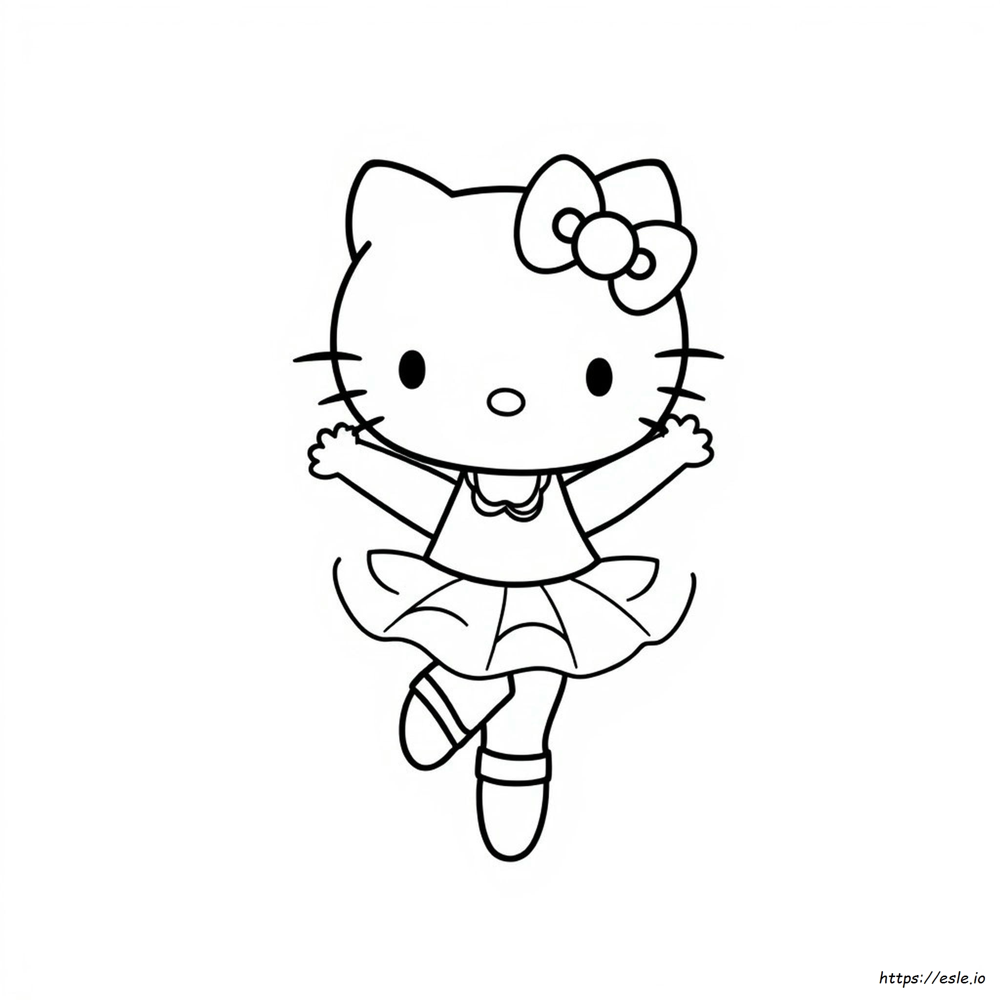 Hello Kitty Balet Desene De Colorat