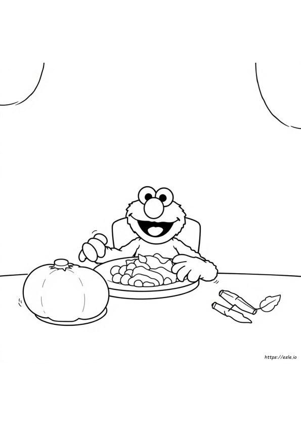 Elmo Thanksgiving Coloring Pages