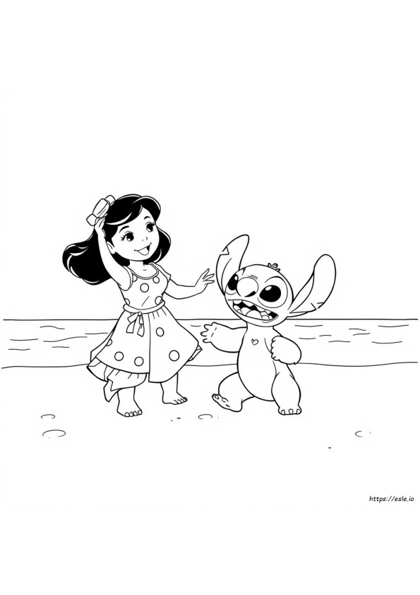 Lilo And Stitch Coloring Book Pages