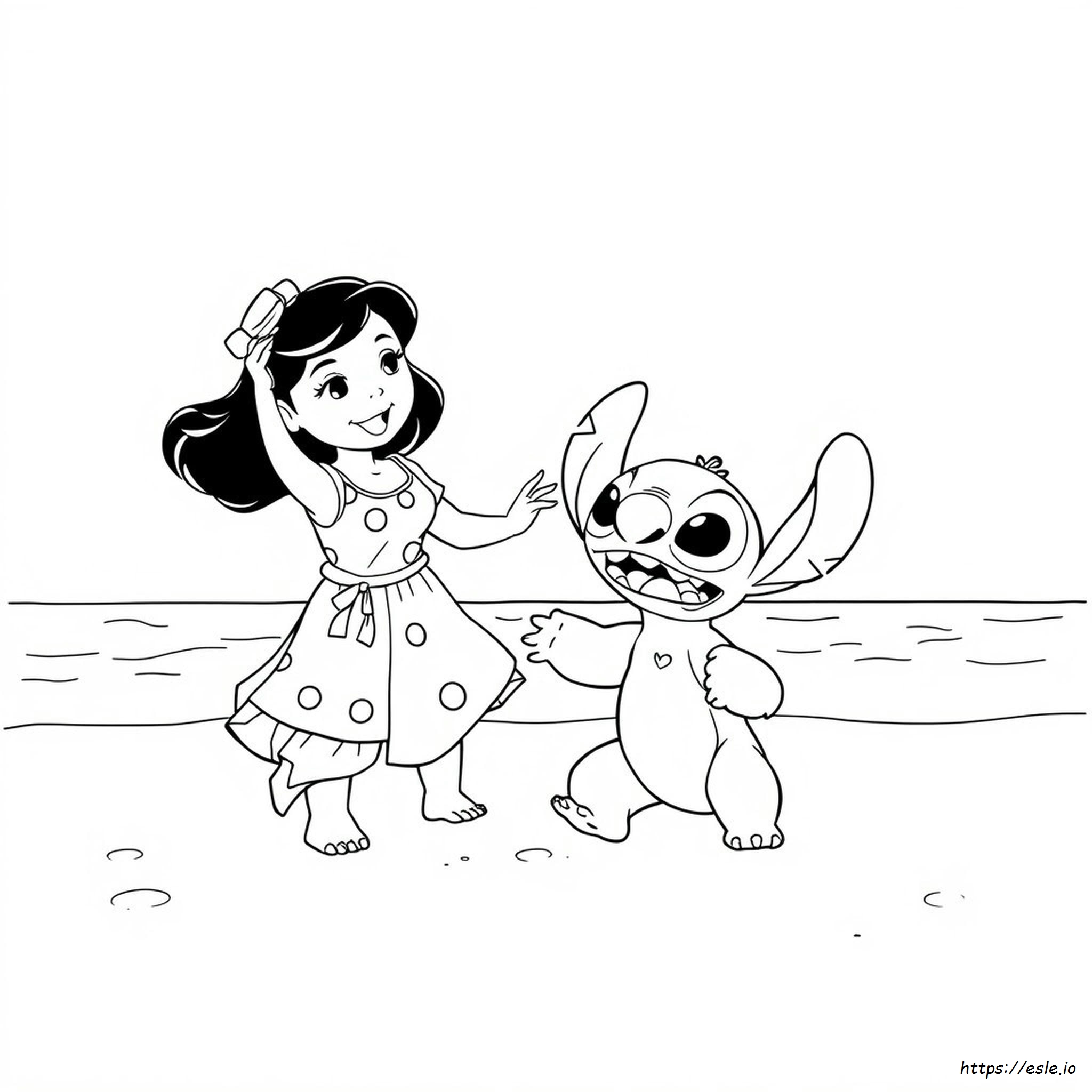 Lilo Ve Stitch Boyama Kitabı Sayfaları