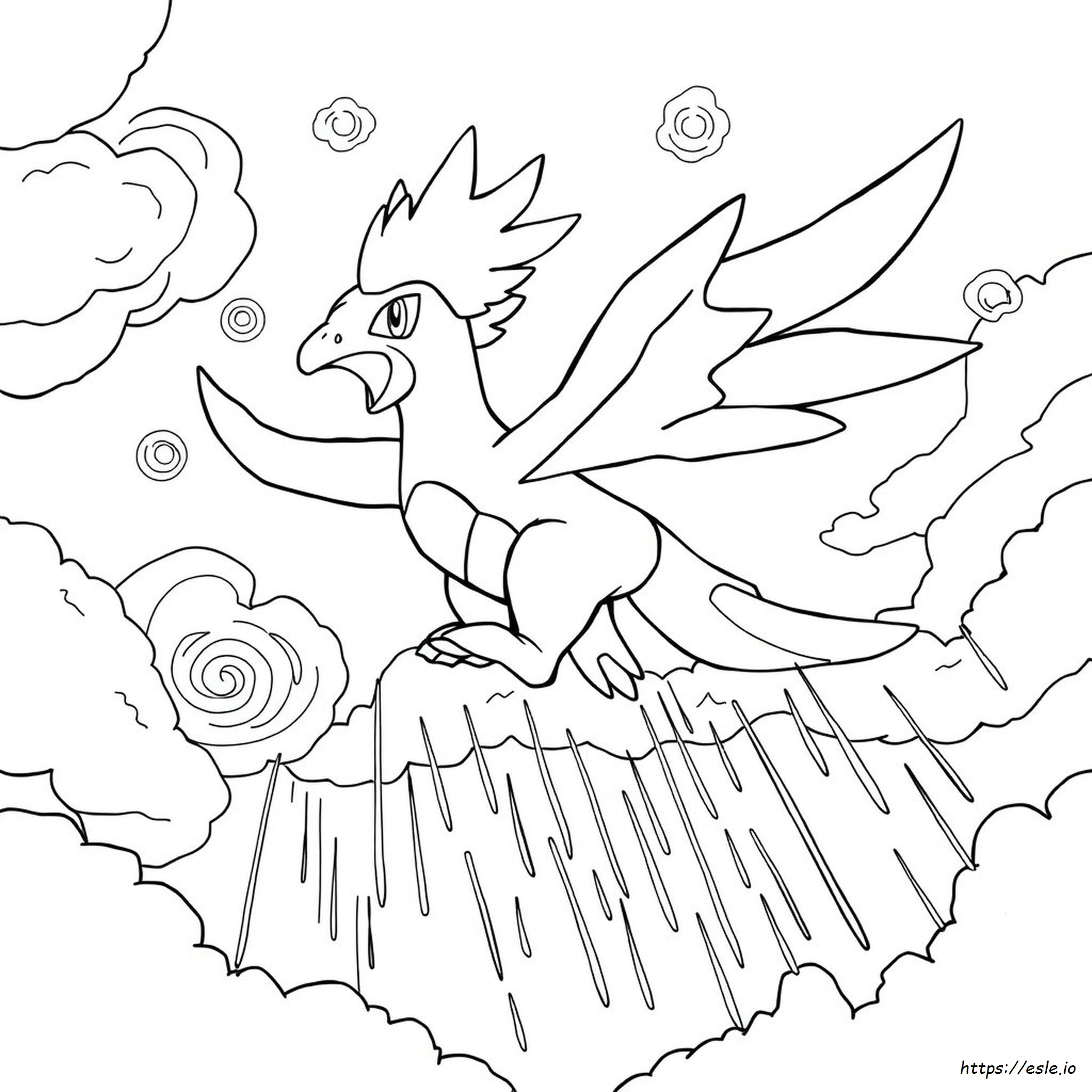 Gambar Mewarnai Pokemon Tornadus