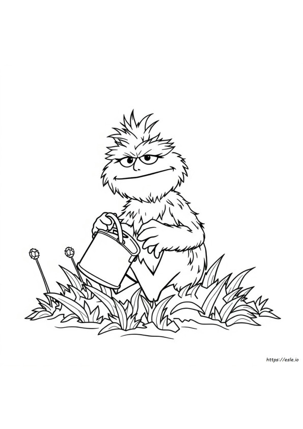 Oscar The Grouch Da Colorare