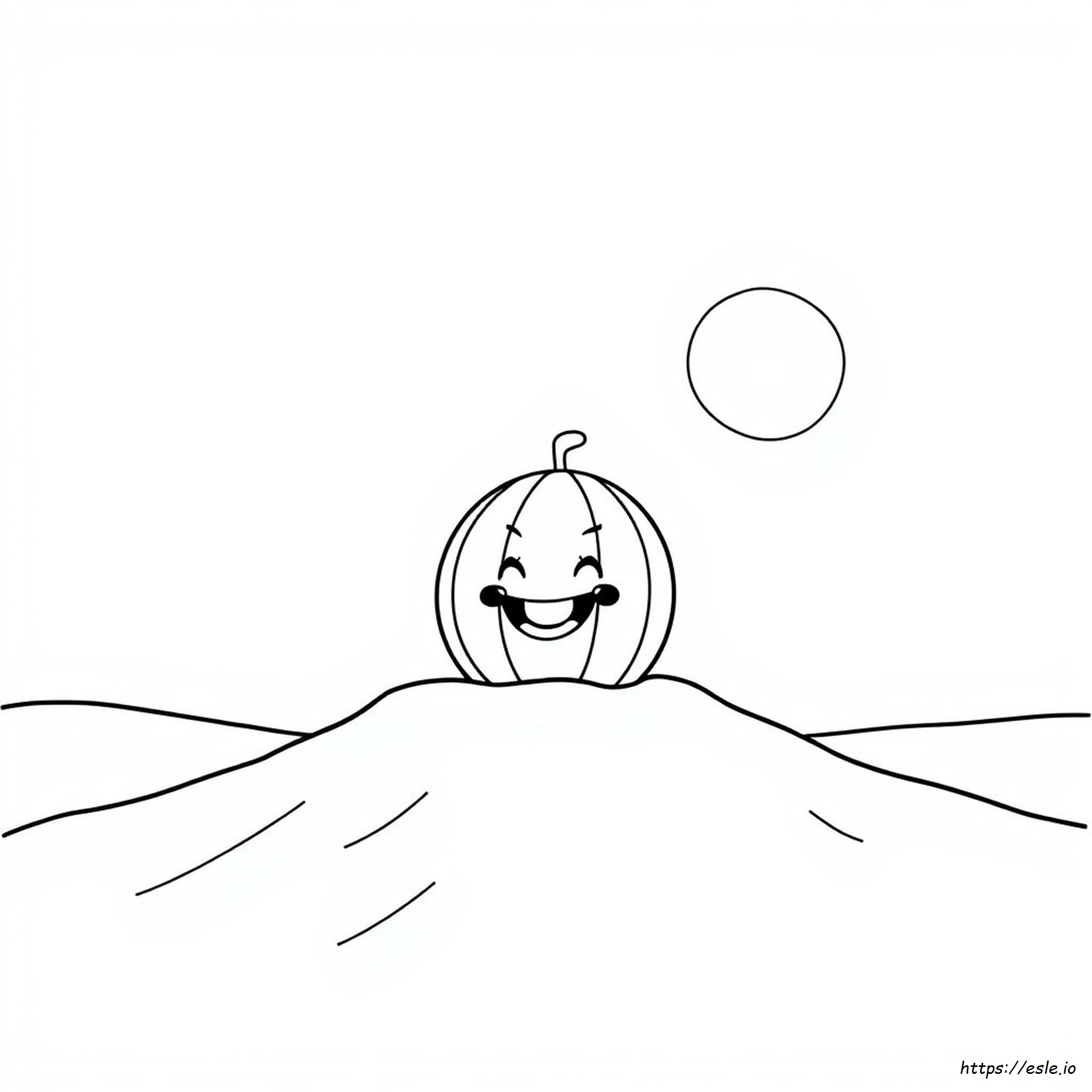 Melon Sandbox Gambar Mewarnai