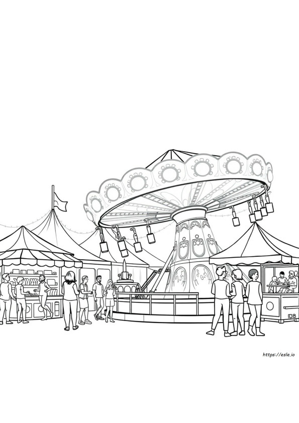 At The Fair Coloring Pages