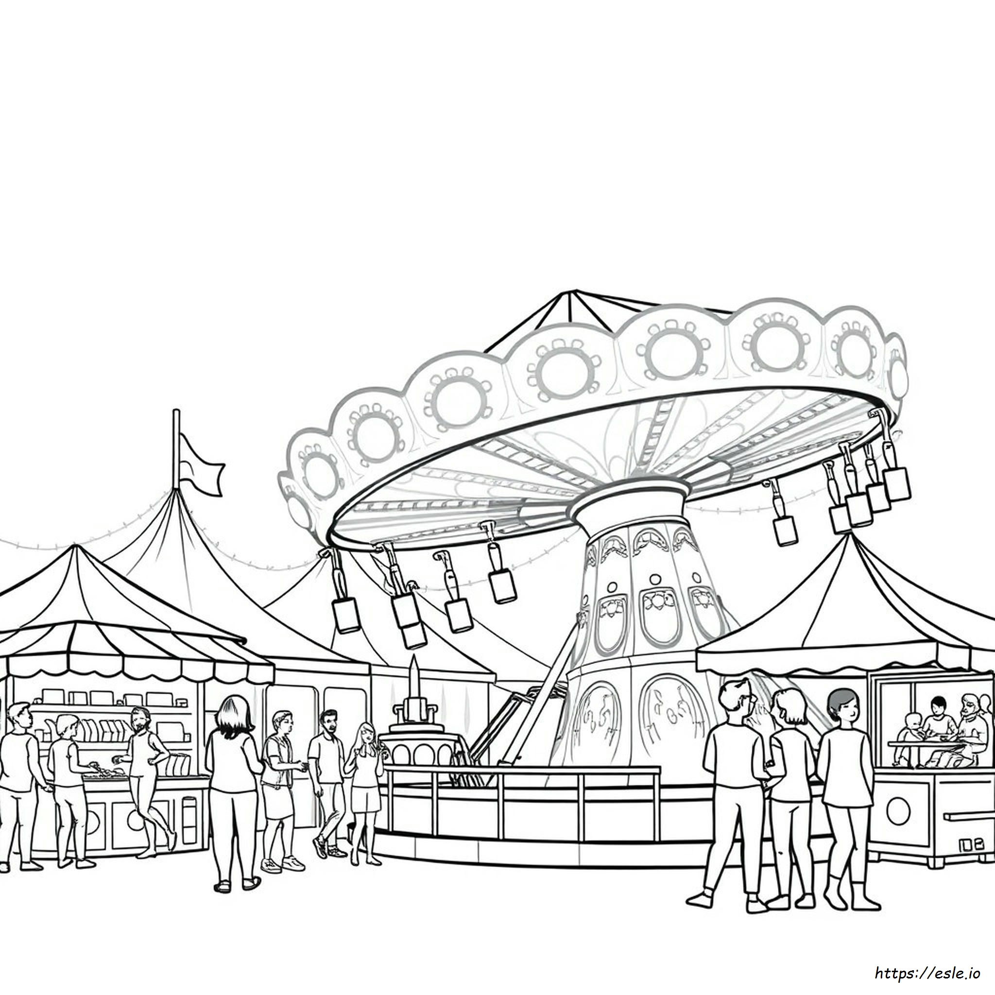 At The Fair Coloring Pages