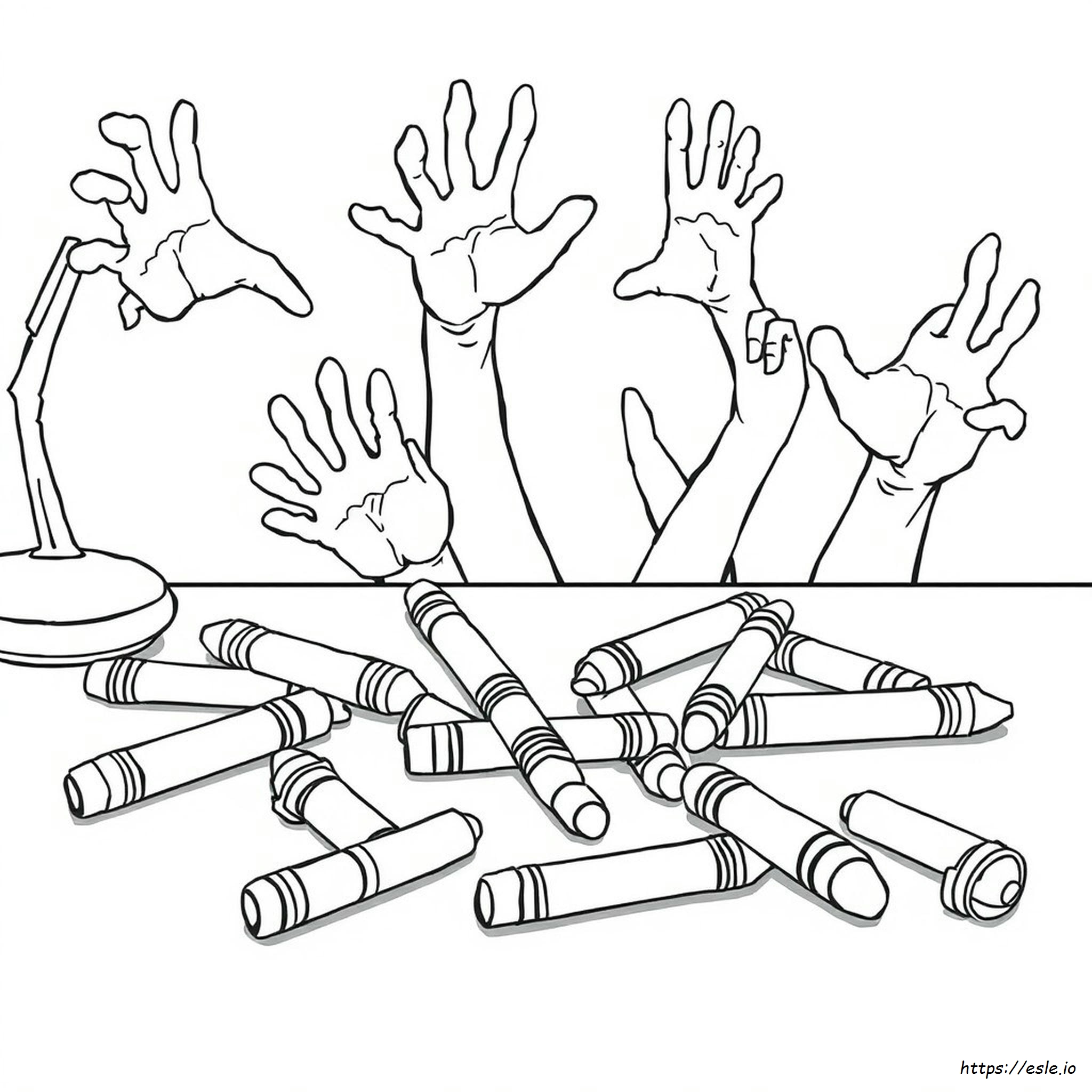 The Creepy Crayon Coloring Page