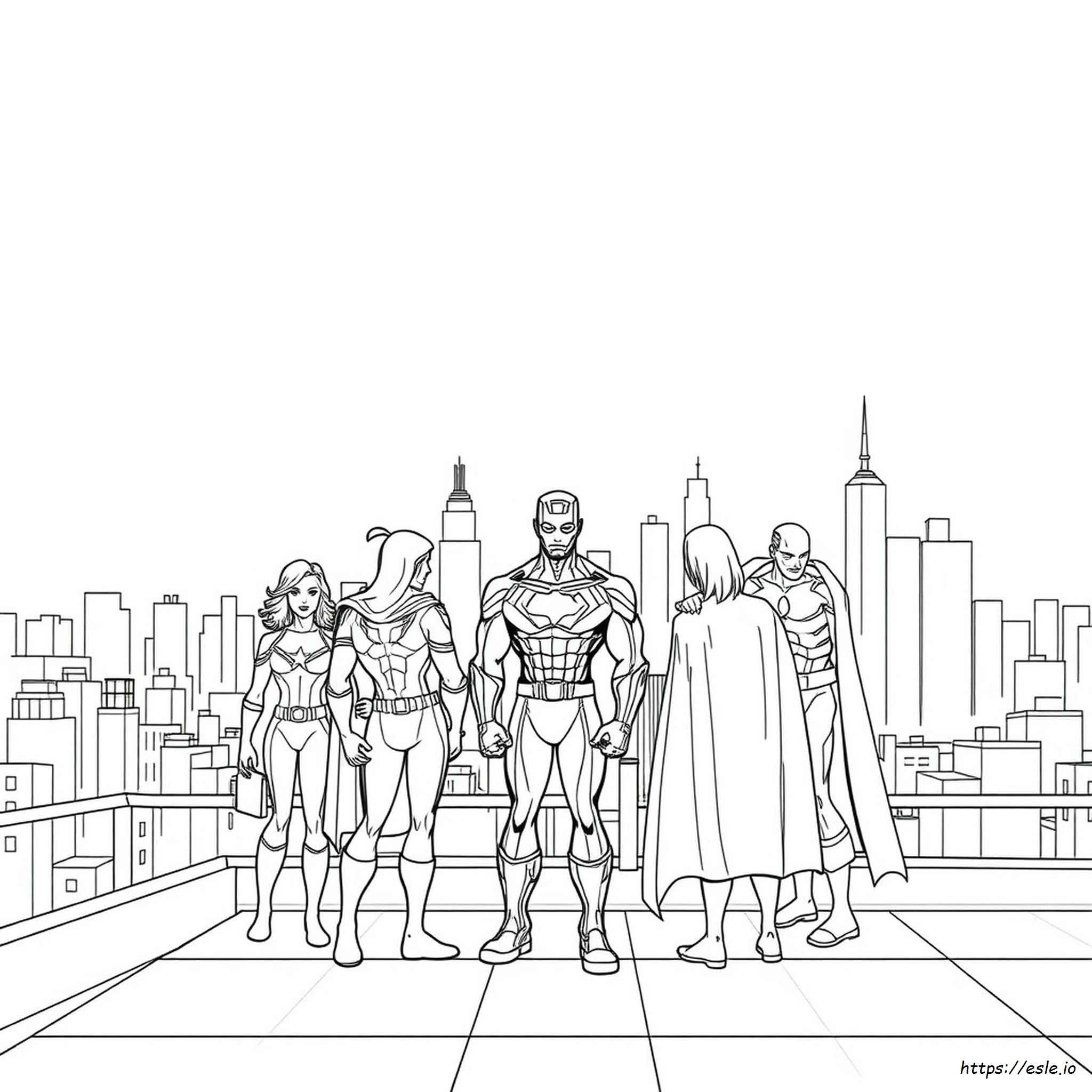 Marvel Comic Book Coloring Pages
