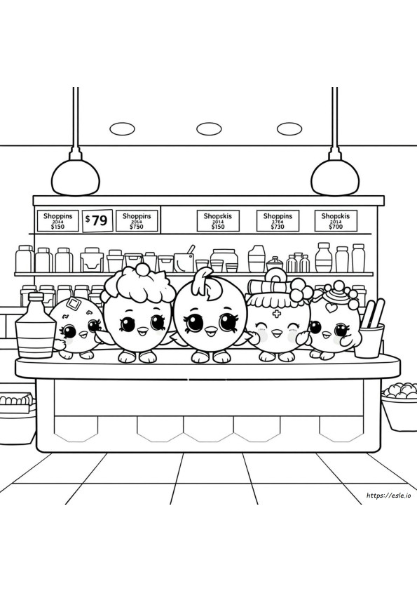 Shopkins Coloring